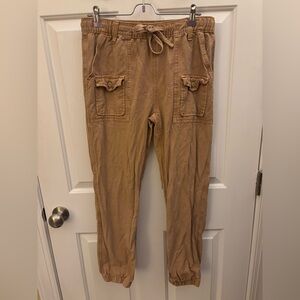 aerie Women's Cargo Joggers - Tan